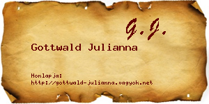 Gottwald Julianna névjegykártya